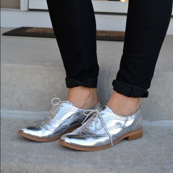 Hpsam Edelman Silver Oxfords | Poshmark